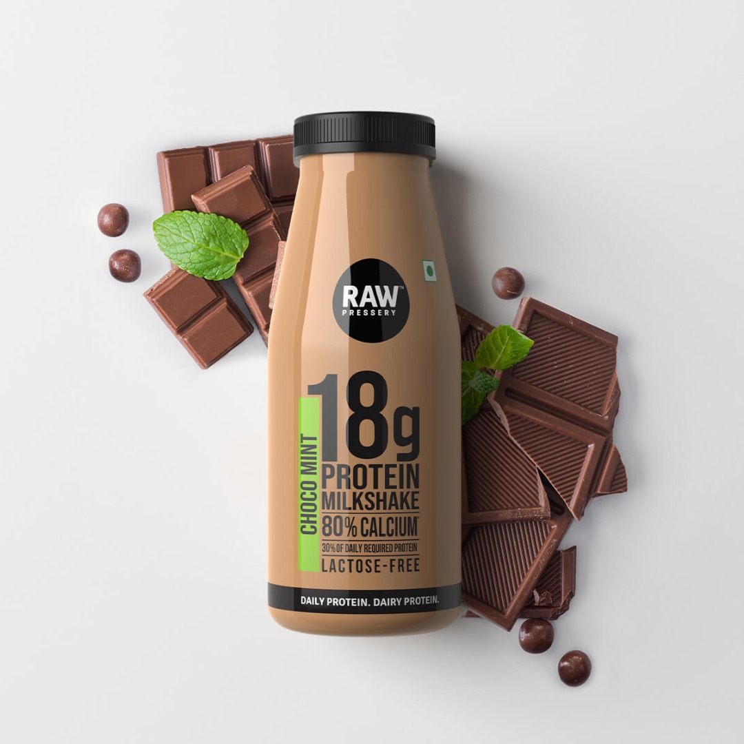 RAW PRESSERY PROTEIN MILKSHAKE - CHOCO MINT - 200 ML