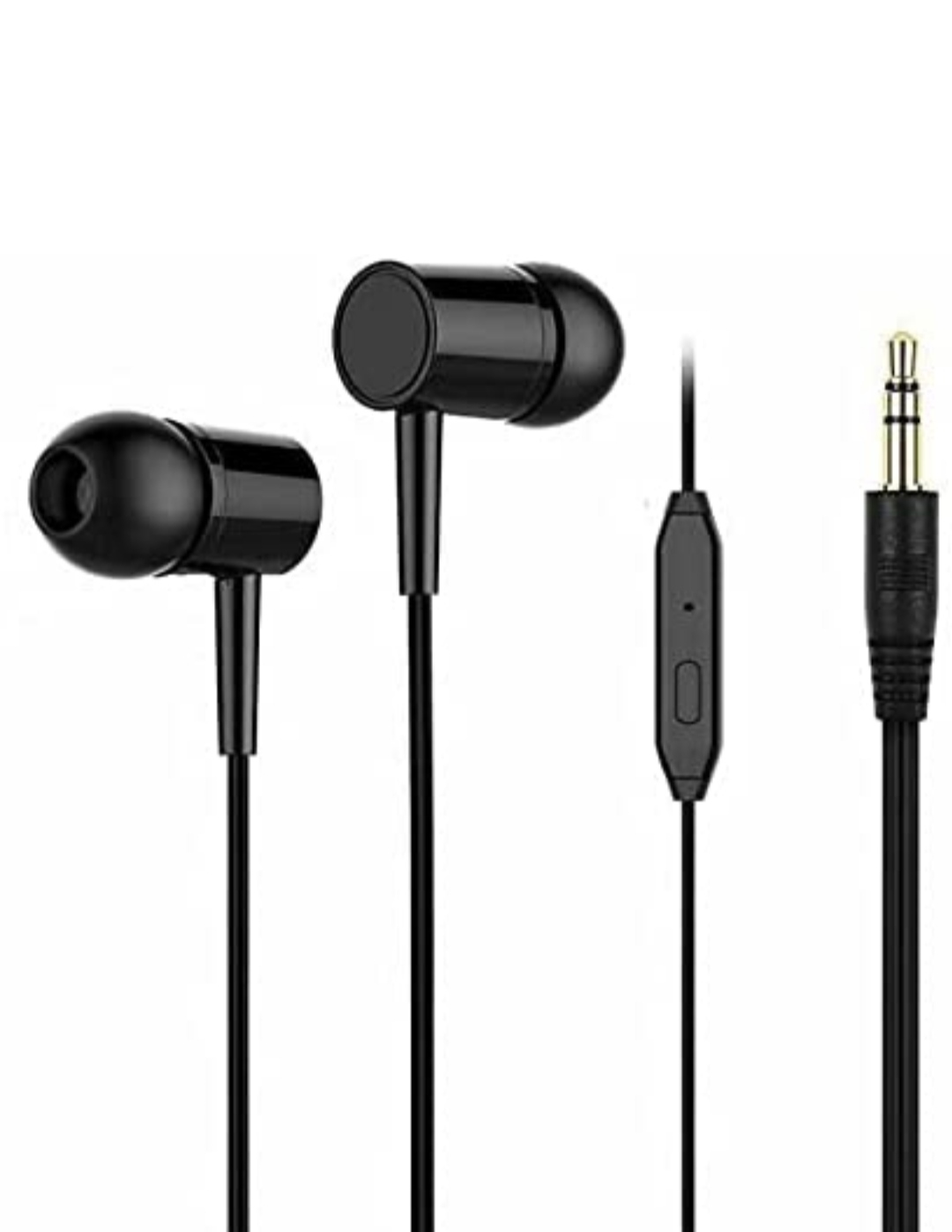 Bhrata Earphone with Mic Or Voice Assistant, Easily Answer Phone Calls, Black