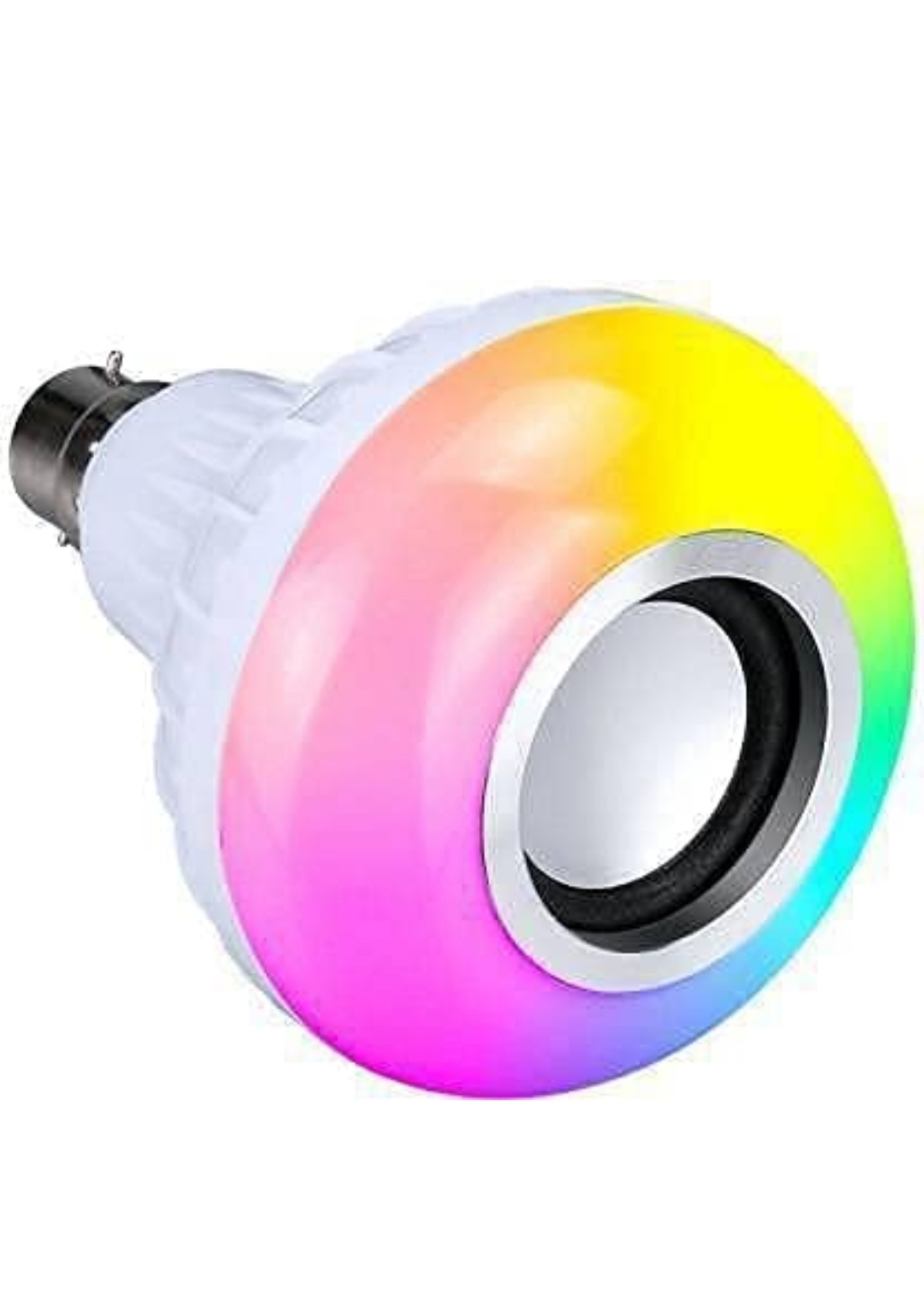 Bhrata LED Wireless Light Bulb Speaker, RGB Music Bulb, B22 Base Color Changing with Remote Control for Party, Home, Decoration