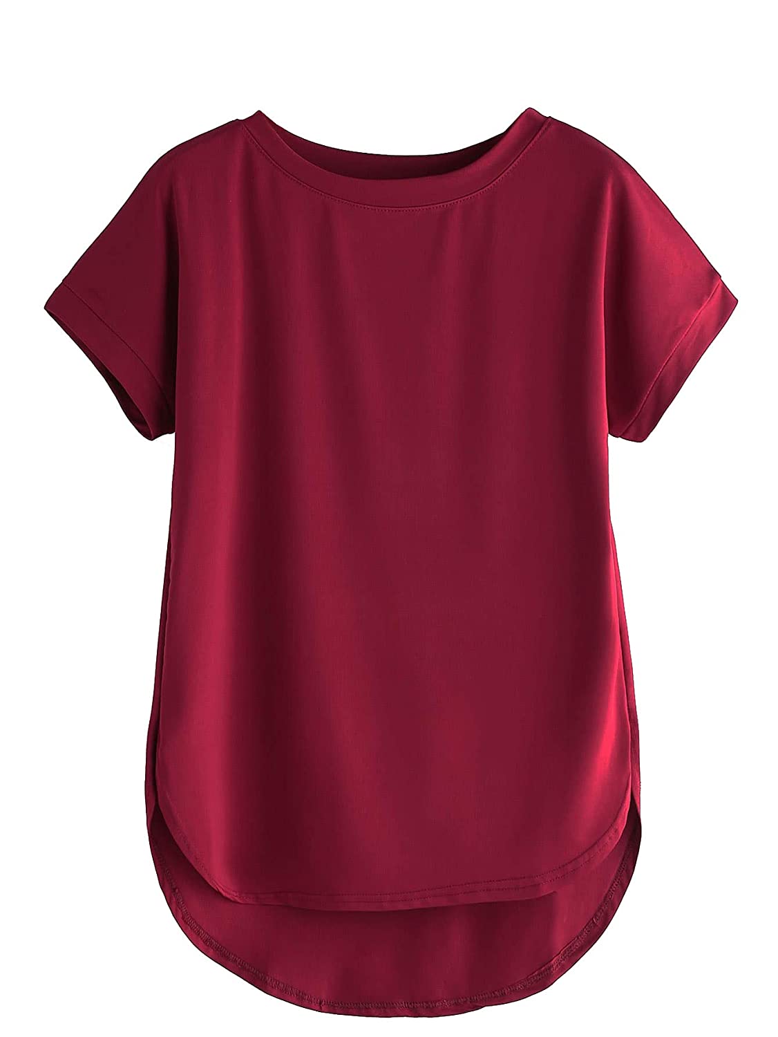 Fabricorn Stylish Plain Up and Down Cotton Tshirt for Women