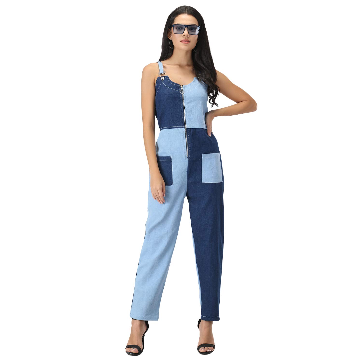 FASHION TRAP Stylish Women's Blue Color Denim Jumpsuit