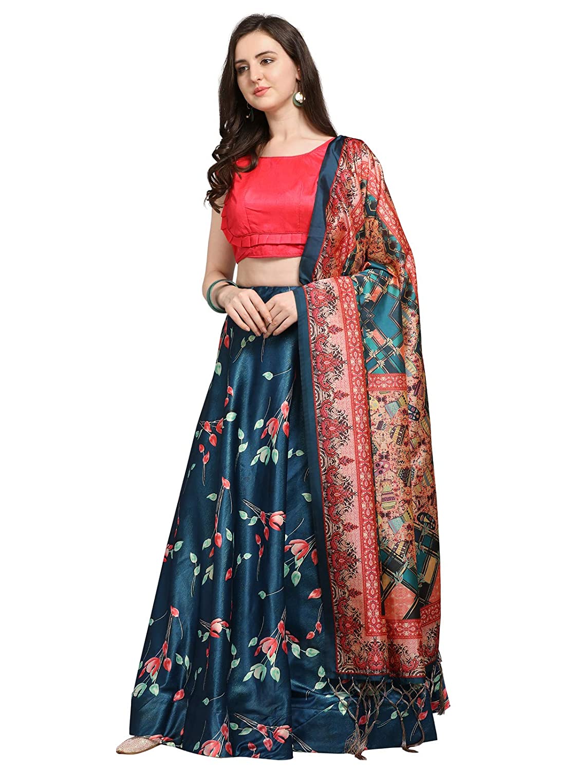 SIRIL Women's Poly Silk Lehenga Choli