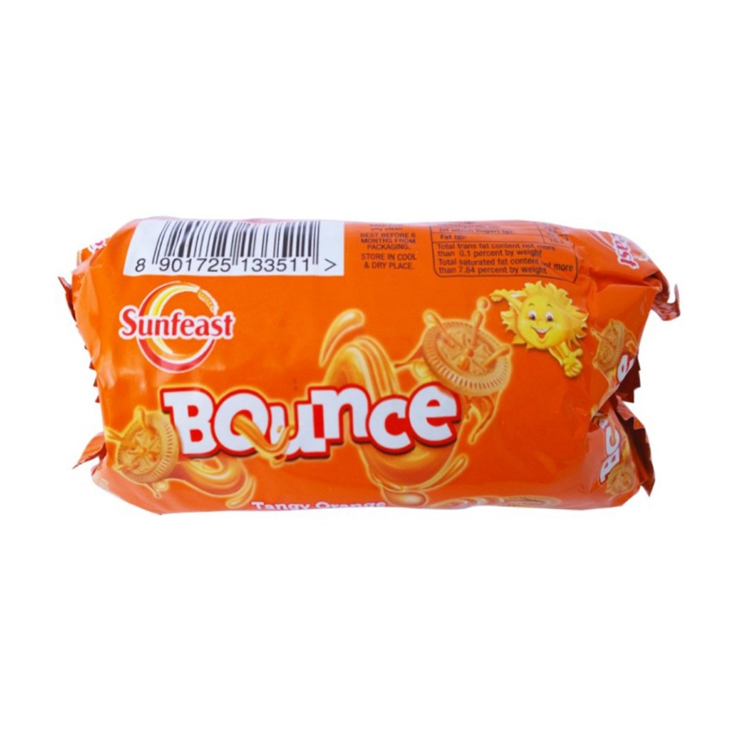 SUNFEAST BOUNCE ORANGE CREAM BISCUITS PK144