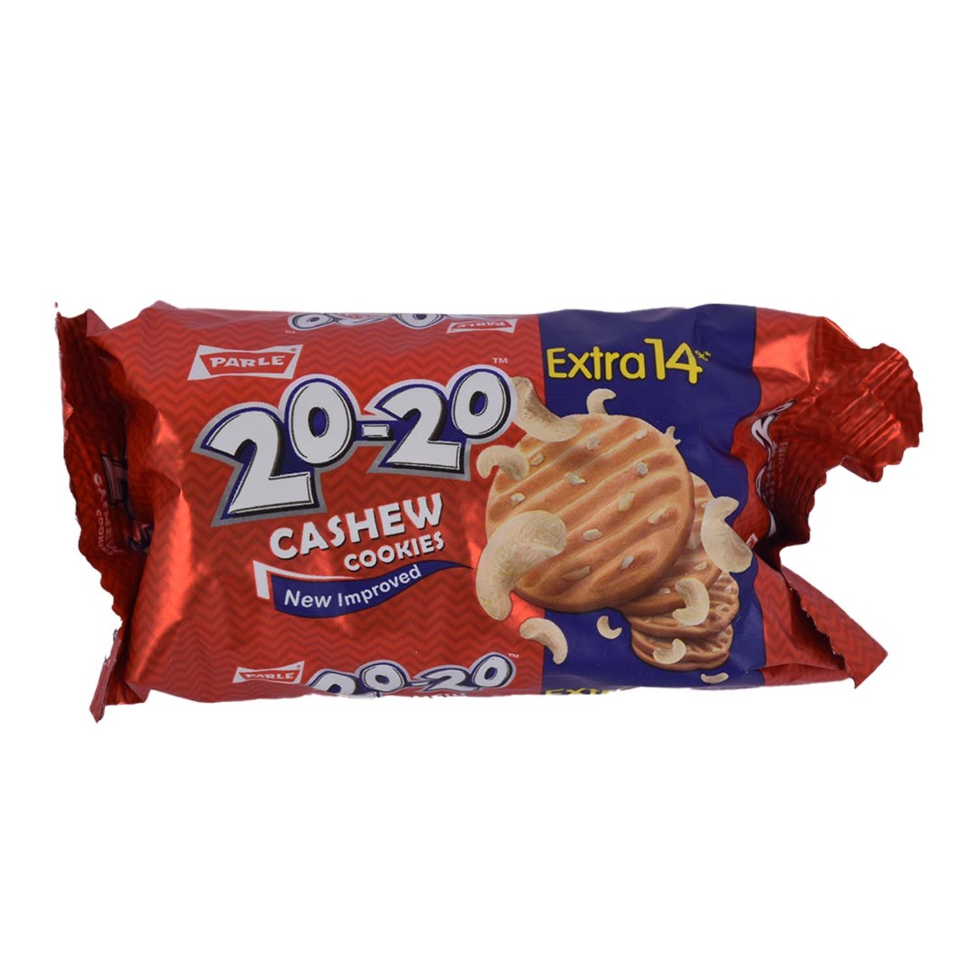 PARLE 20 20 CASHEW COOKIES 35 G PK12