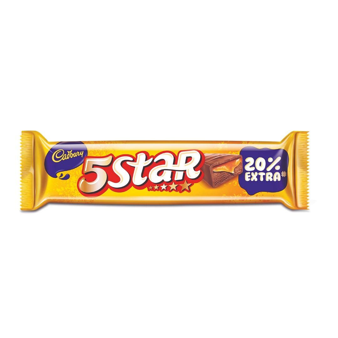 CADBURY FIVE STAR CHOCOLATE BAR 22.4 G PK40