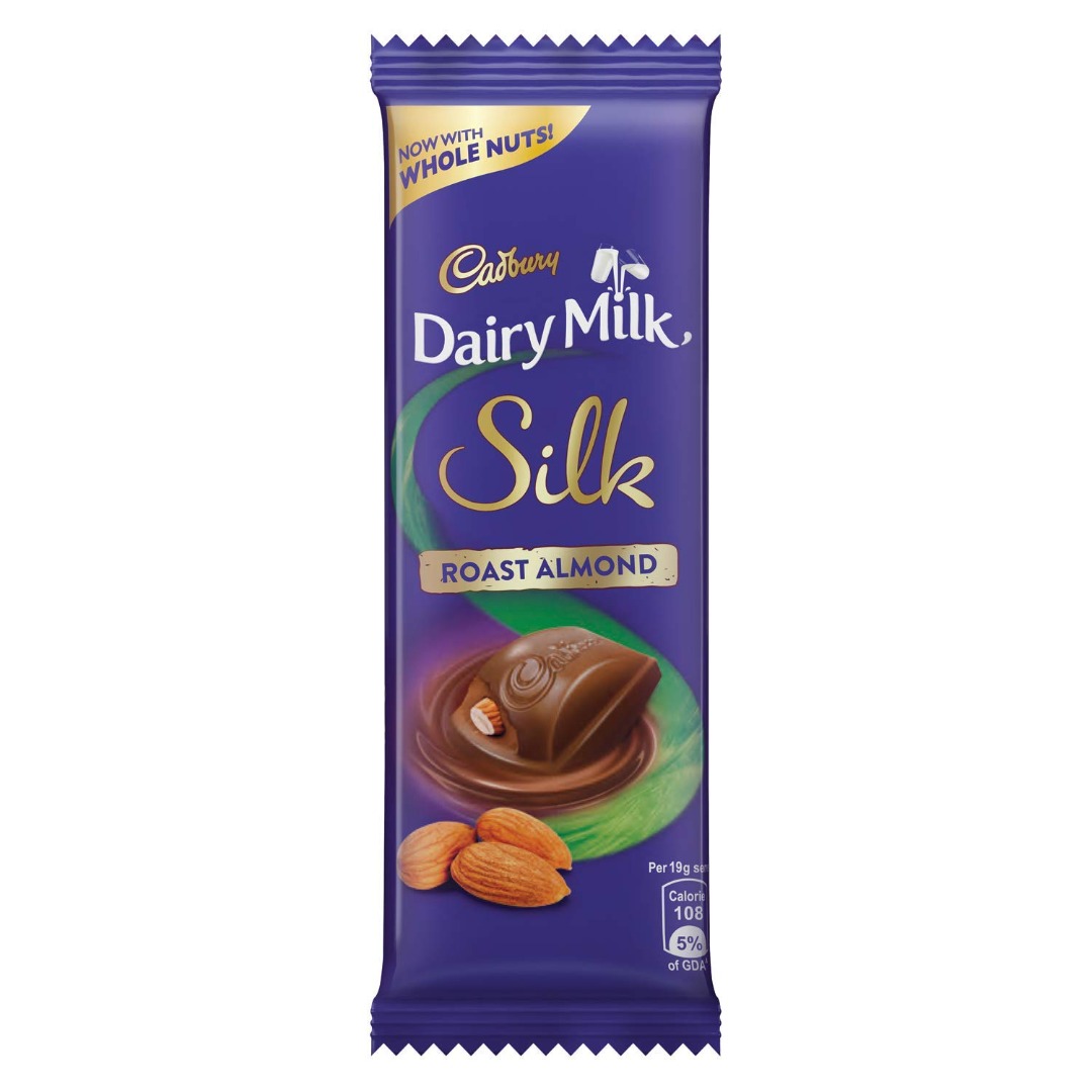 CADBURY SILK ROAST ALMOND CHOCOLATE BAR 55 G