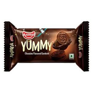 ANMOL YUMMY CHOCOLATE CREAM BISCUITS 80 G