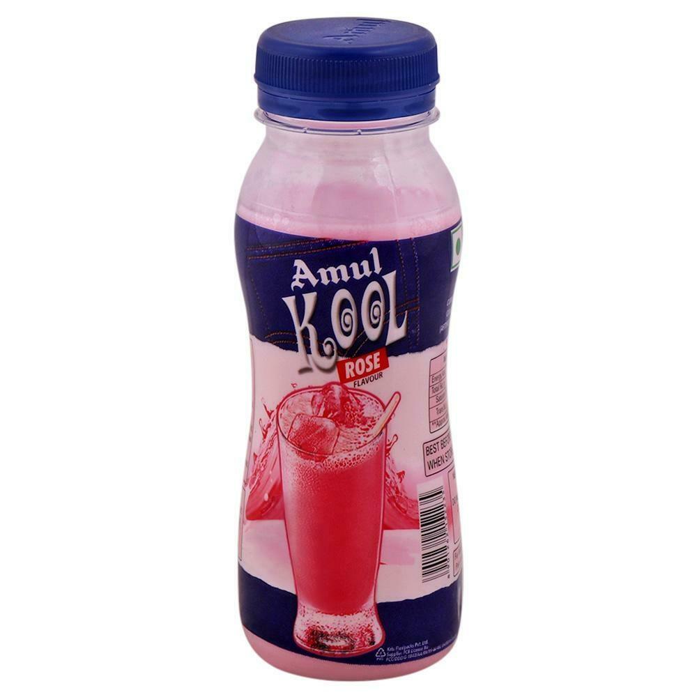 Amul Kool Rose Flavoured Milk 180 ml (Bottle)