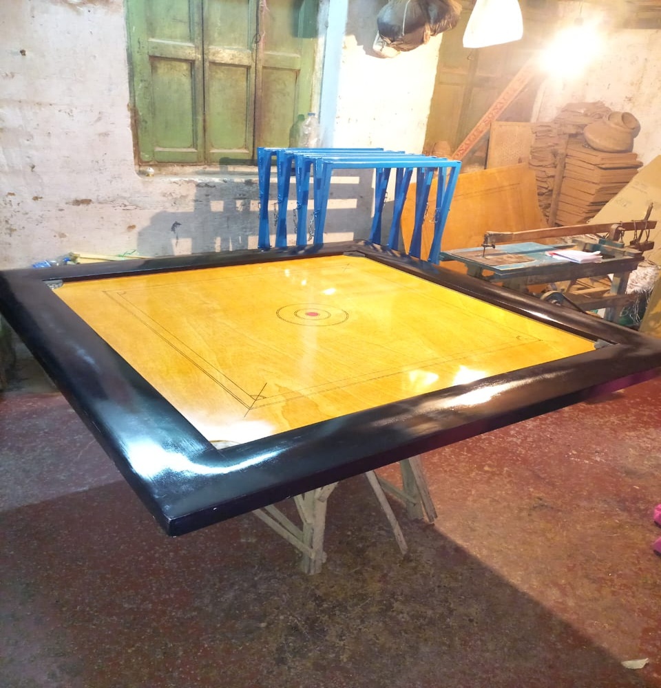 48 inch wooden waterproof carrom board white ply