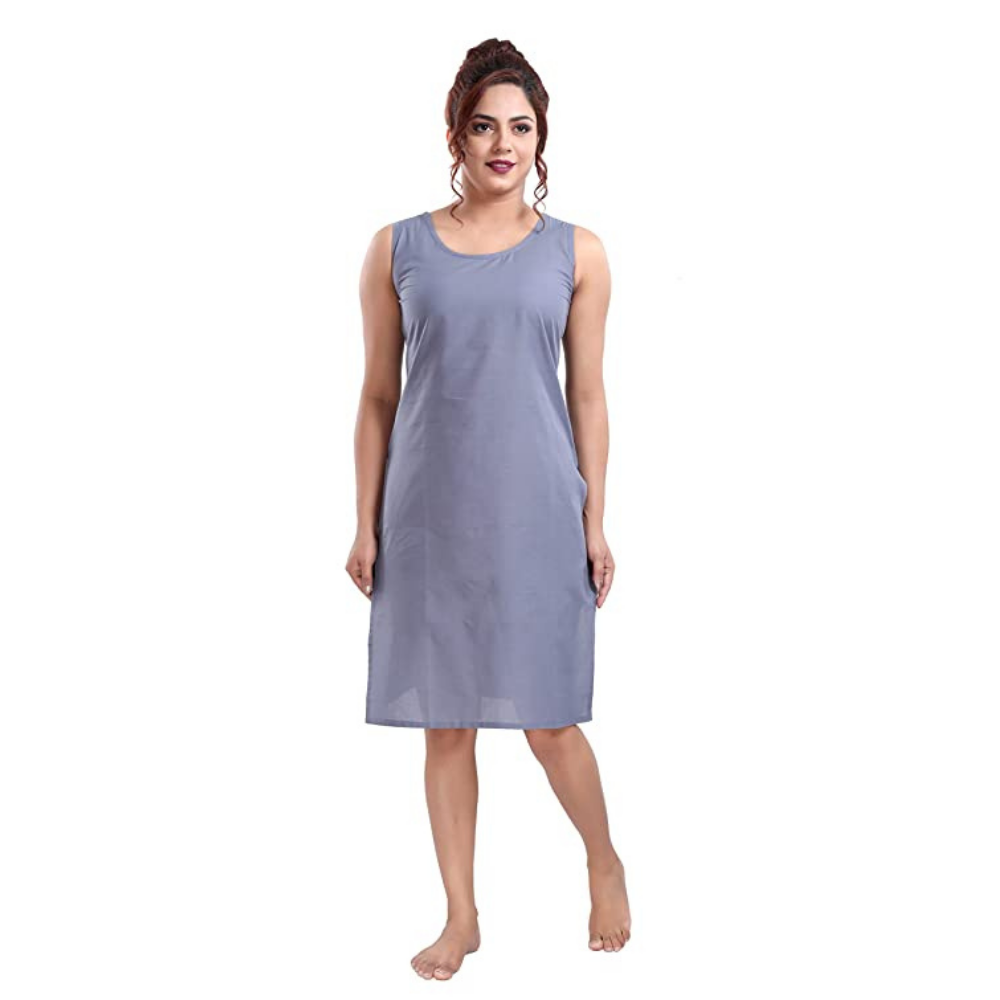 Cotton Gray Long Sameej/Inner/Camisole for chikankari Transparent fabric Clothing.