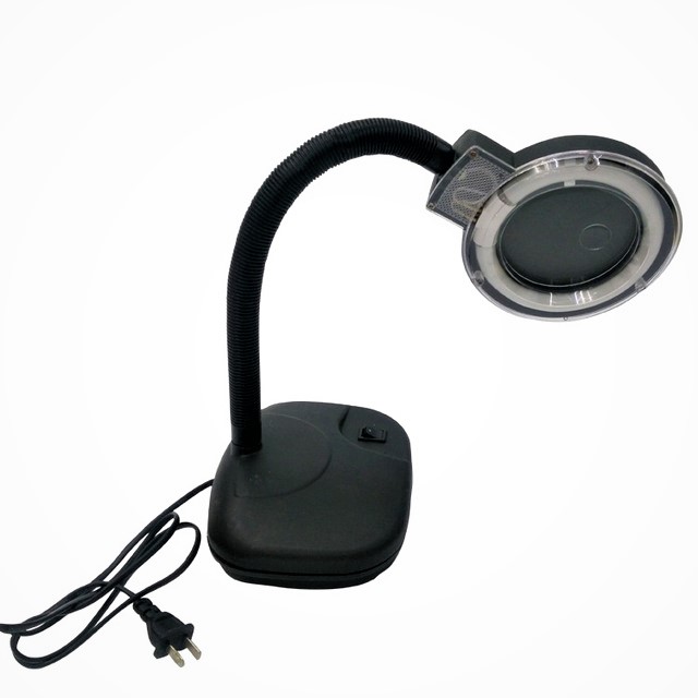 LED Magnifying Lamp with Clamp, Flexible Gooseneck Arm Desk Lamp