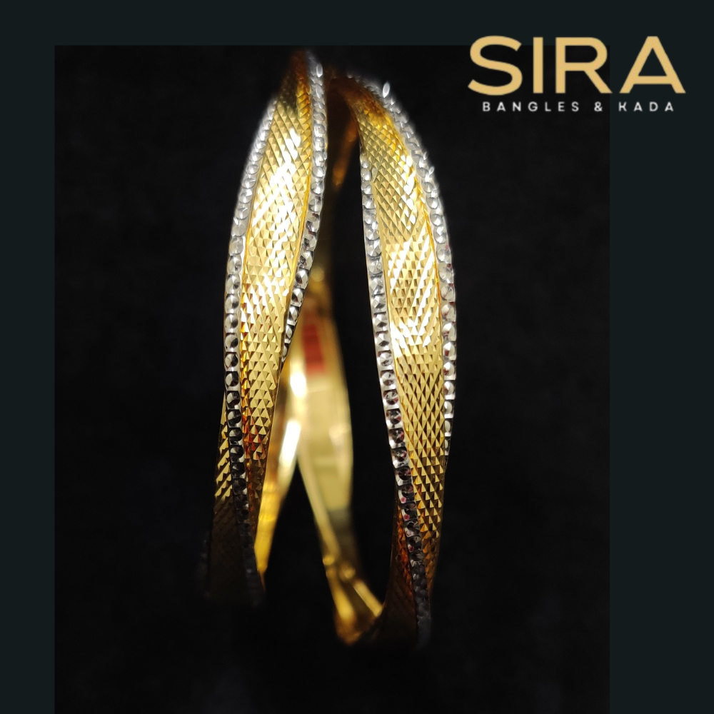 FANCY CNC TWISTED BANGLES BY SIRA