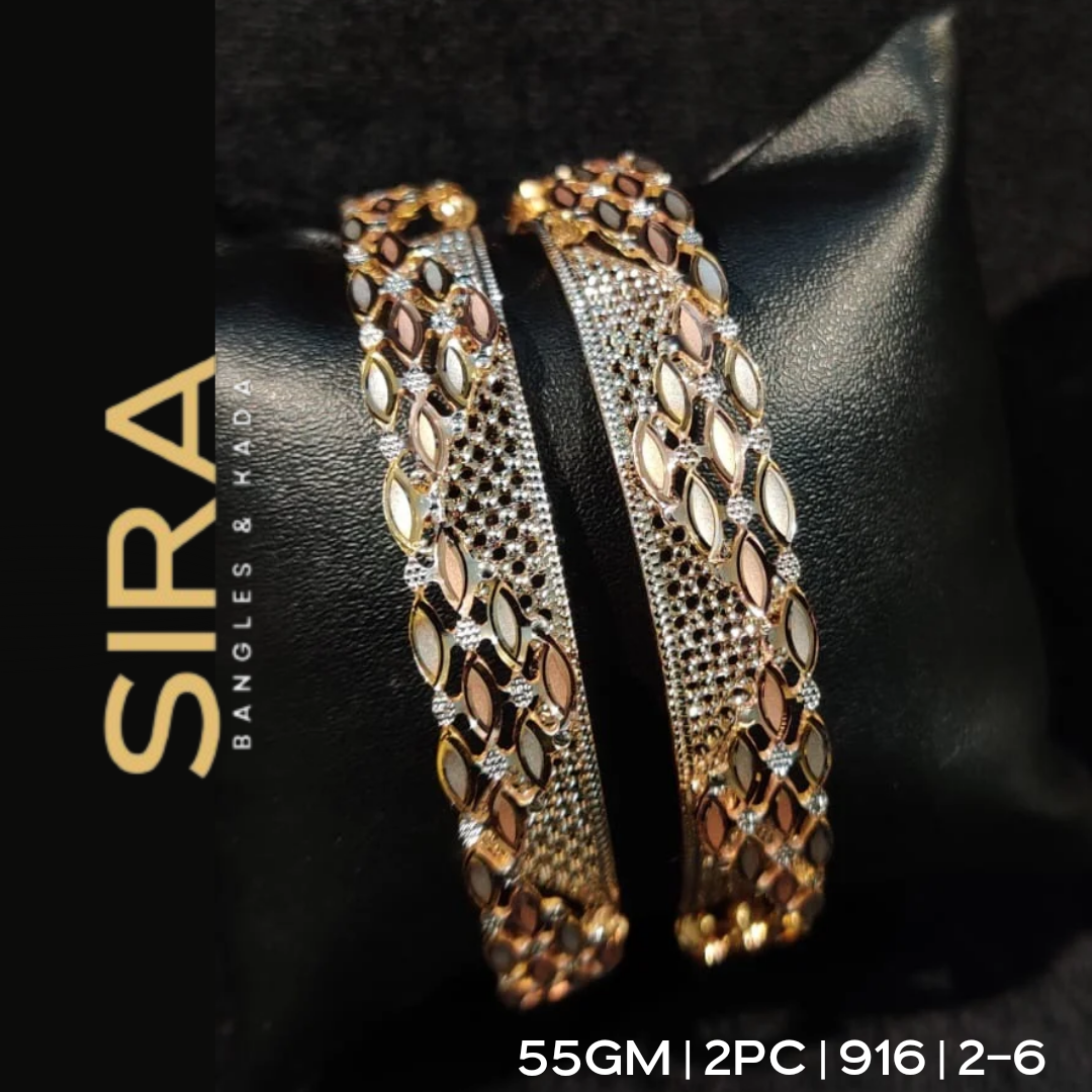 Premium CNC BANGLES 55GM, 2PC 