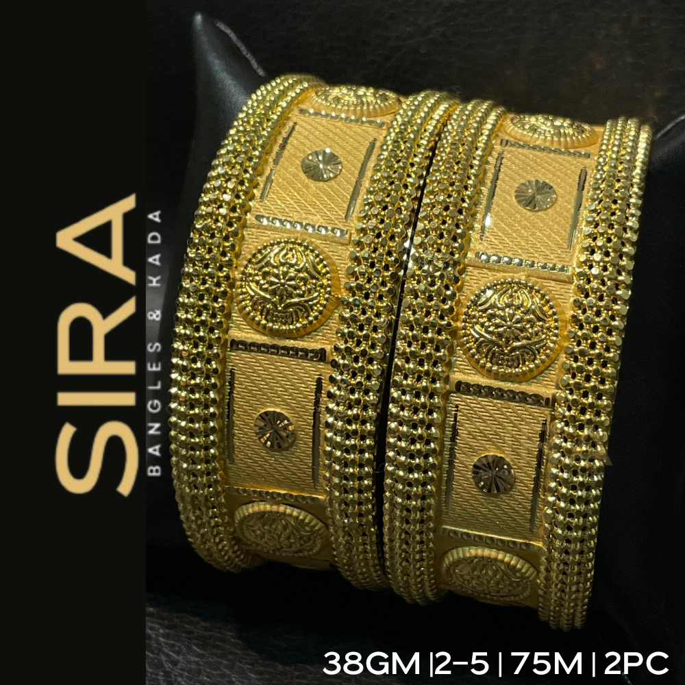 Fancy BANGLES by SIRA 38Grams 2Pc 18K