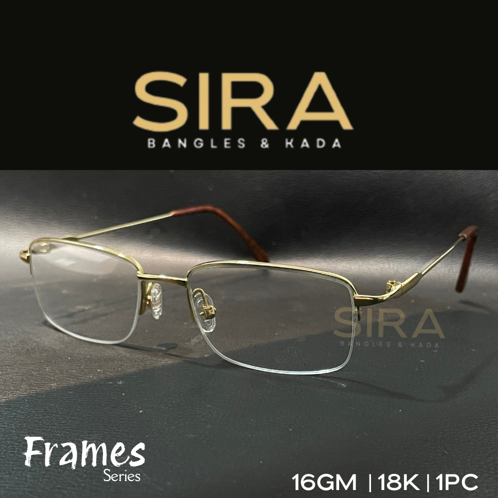 Mens Premium Specs / Frames by SIRA 16Grams 18KT, 1Pc