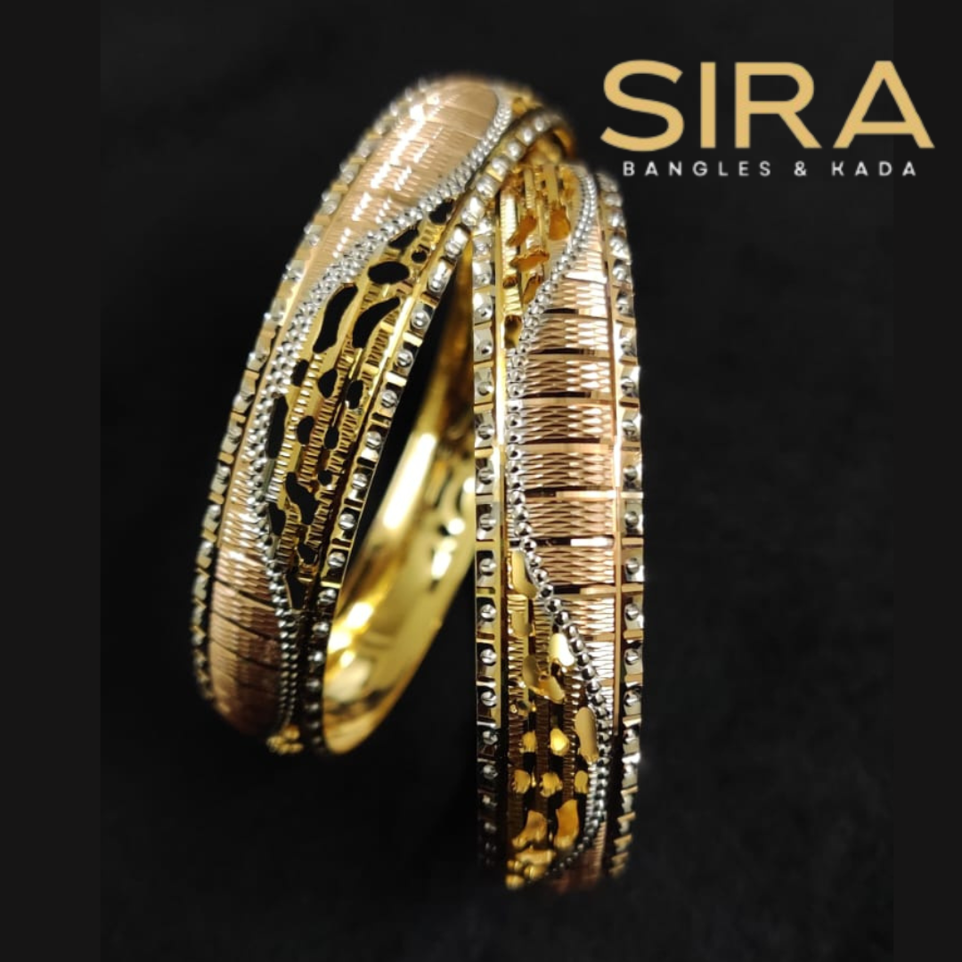 CNC BANGLES 22KT 2PC