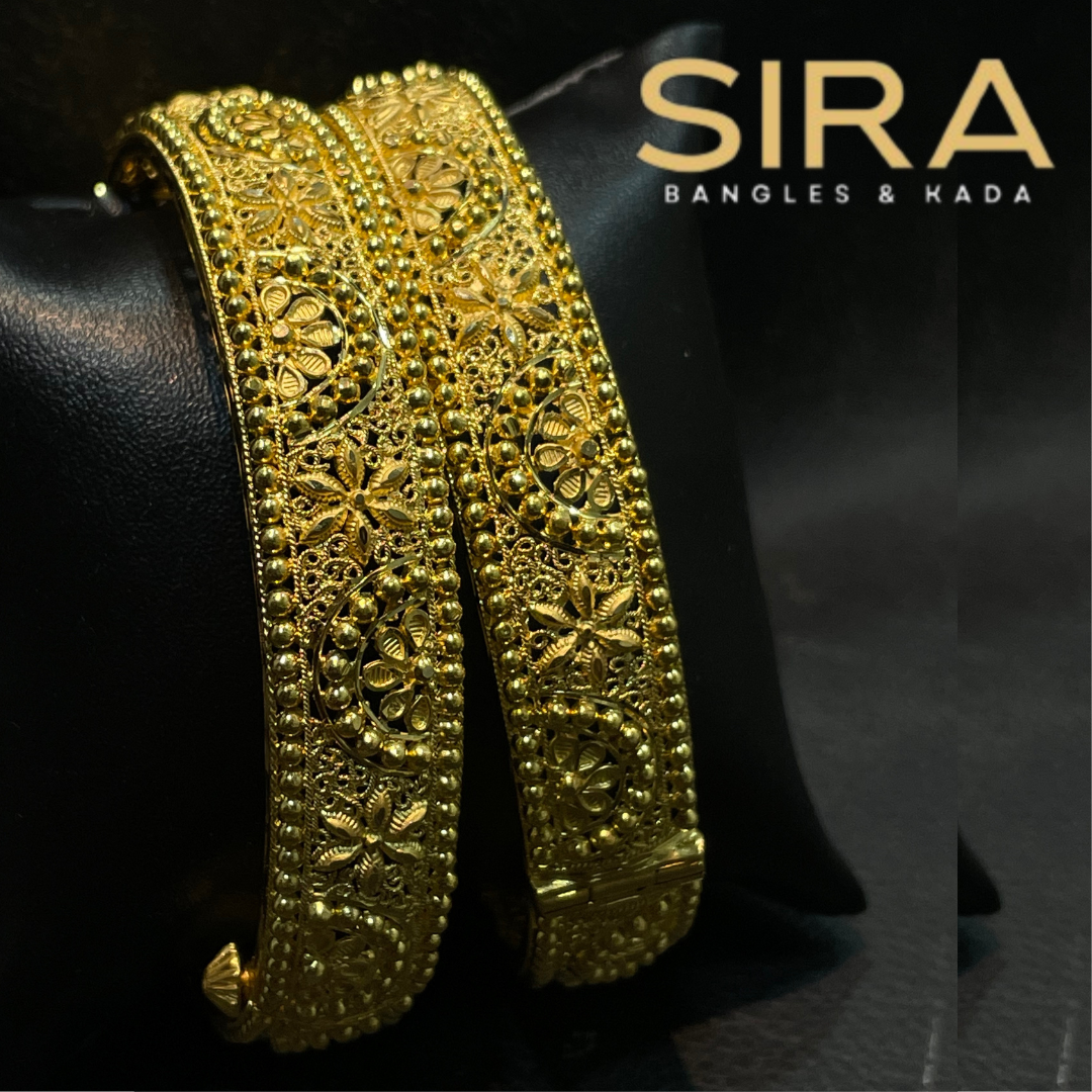 Calcutti Bangles 22KT, 2Pc- 45Grams