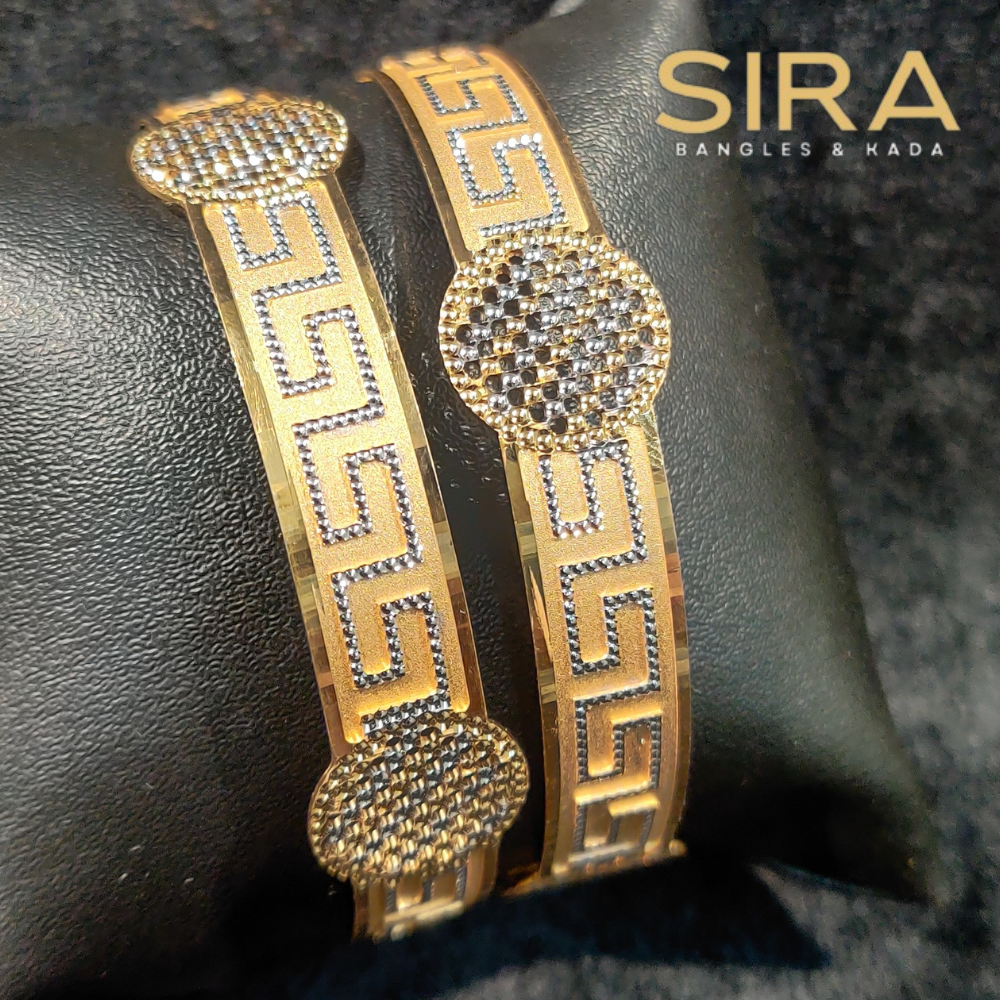 CNC BANGLES 22KT 2PC