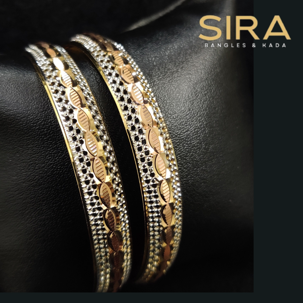 Daily Wear CNC BANGLES 22KT 2PC 