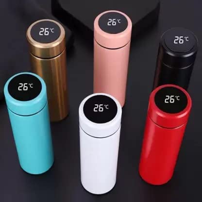 Hot & Cold Flask Bottle Temperature Display Indicator Insulated Stainless Steel Smart Water Bottle, Double Wall Vacuum Cup, Perfect for Hot and Cold D