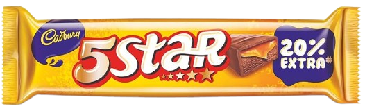 5 Star Chocolate Bar MRP10/- 19.5gm