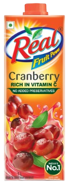 Dabur Real Cranberry Juice 1lt (1X12)