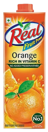 Dabur Real Fruit Power Orange 1lt (1X12)