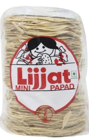 Lijjat Udad Papad (Mini) 1Kg