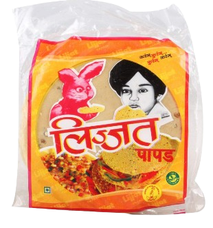 Lijjat Udad Papad (Regular/Med) 1Kg