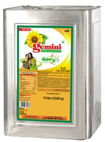 Gemini Refined Sunflower Oil 15lt 