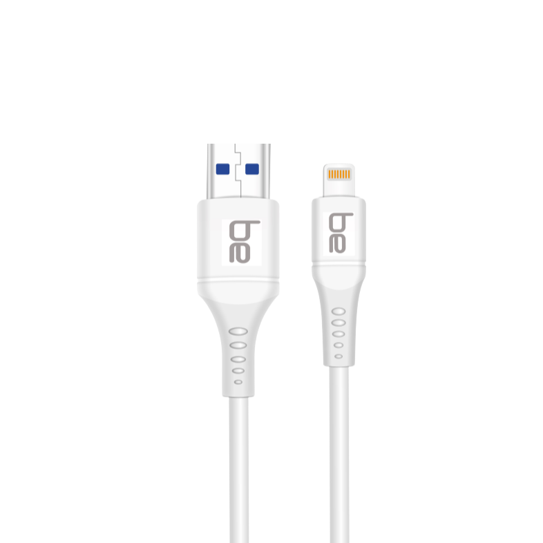 be TPE 5 Amp Lightning Fast Charging & Data Sync Cable 1 Meter [White]