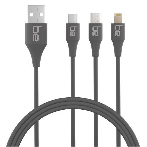 be TPE 4 Amp 3IN1 Fast Charging USB Cable	[White]