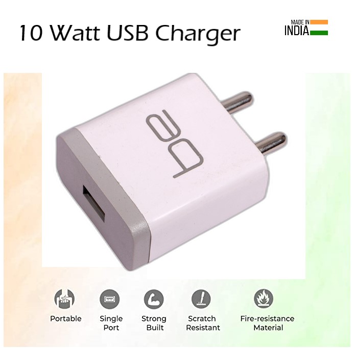 be 2.1 Amp Smart Charger [10 Watt] with Micro Cable