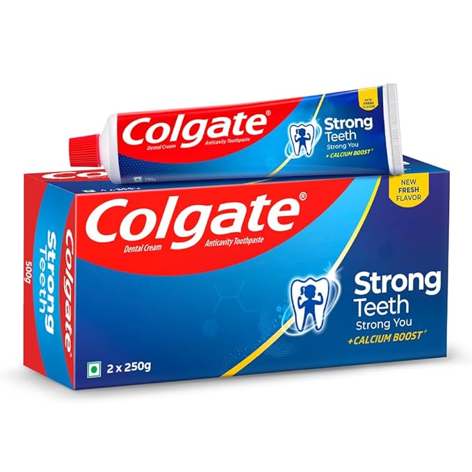 Colgate Strong Teeth 500g (250g x 2 , Pack of 2)