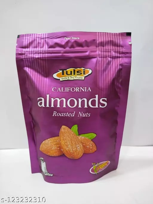Tulsi California Almonds Roasted Nuts Lightly Salted 200GM