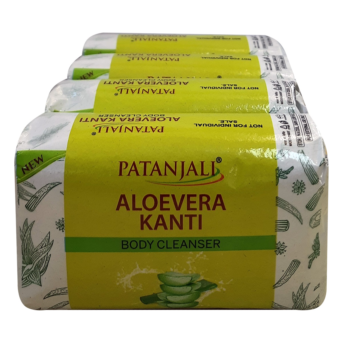 Patanjali Aloe Vera Kanti Body Cleanser 150 g (Pack of 3)