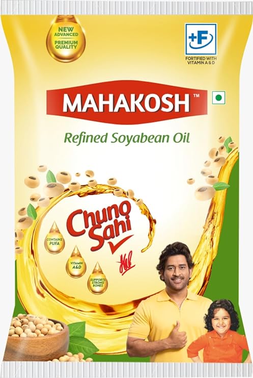 Mahakosh Refined Soyabean Oil Pouch (1 L)