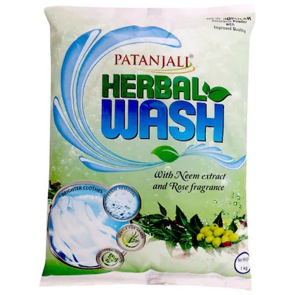 Patanjali Herbal Wash Detergent Powder, 1kg
