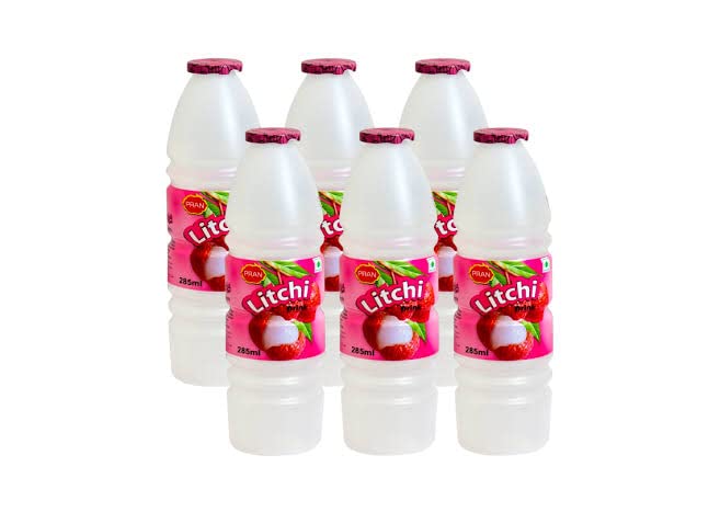 PRAN Litchi Fruit Drink 1500ml (250ml X 6 Bottle)