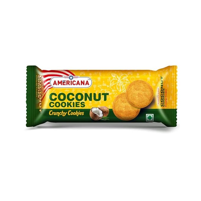 Americana Coconut Cookies |Crunchy cookies|Pack of 12| 1020 gm