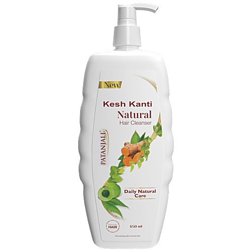 Patanjali Kesh Kanti Natural Hair Cleanser, 650 ml Bottle