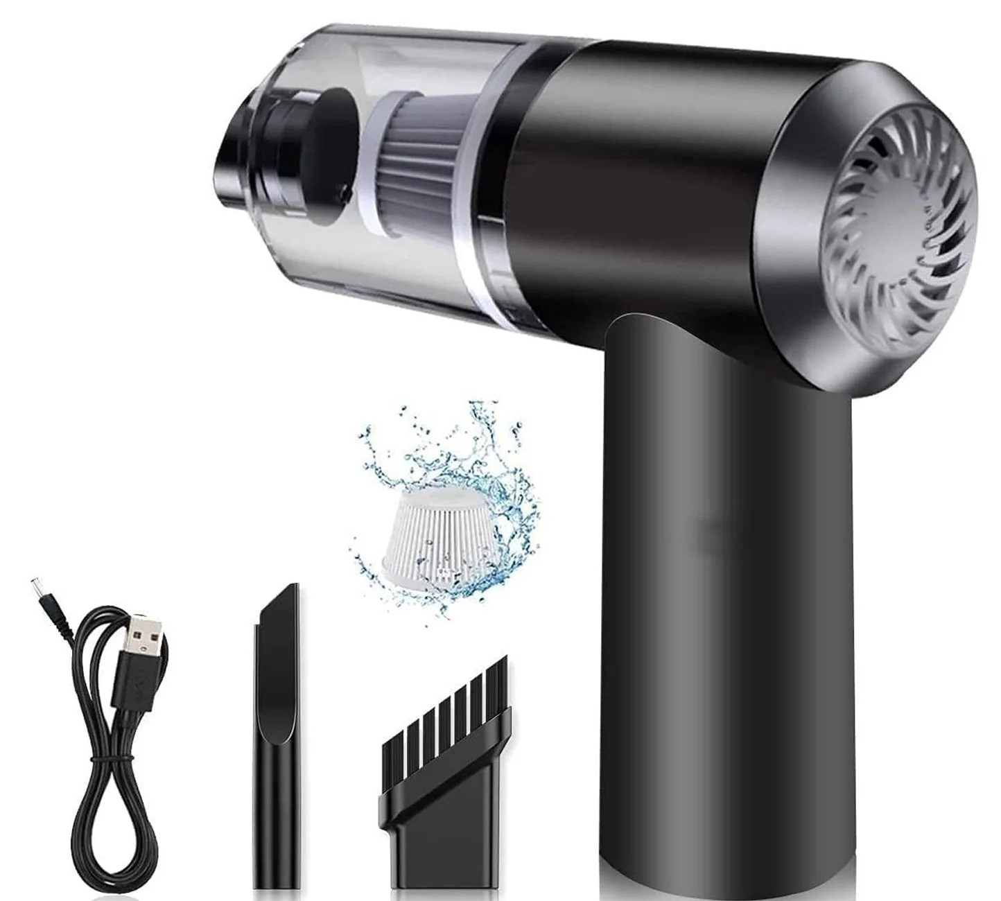 Vacuum Cleaner Dust Collection 2 in 1 Car Vacuum Cleaner 120W High-Power Handheld Wireless Vacuum Cleaner Home Car Dual-use Portable USB Rechargeable