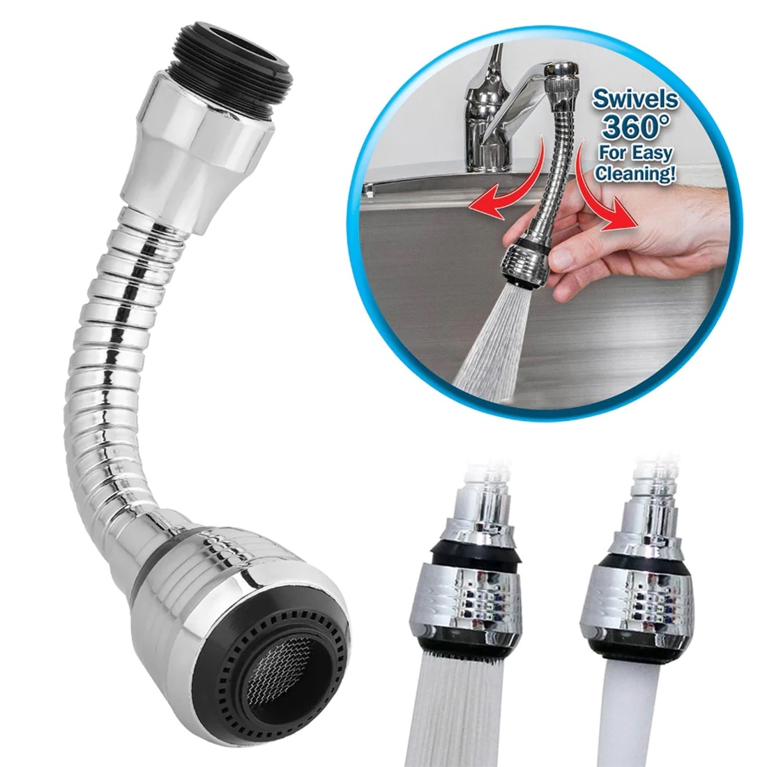 Flexible Water Sprayer and sprinkler used for watering and washing types of things.