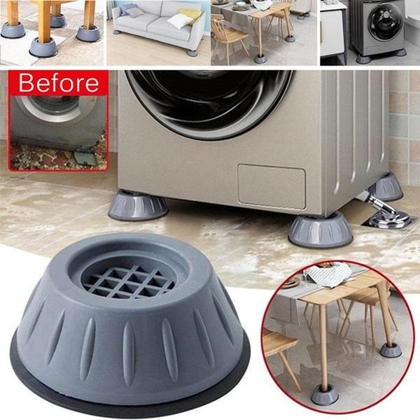Washer Dryer Anti Vibration Pads with Suction Cup Feet (4 Pcs)
