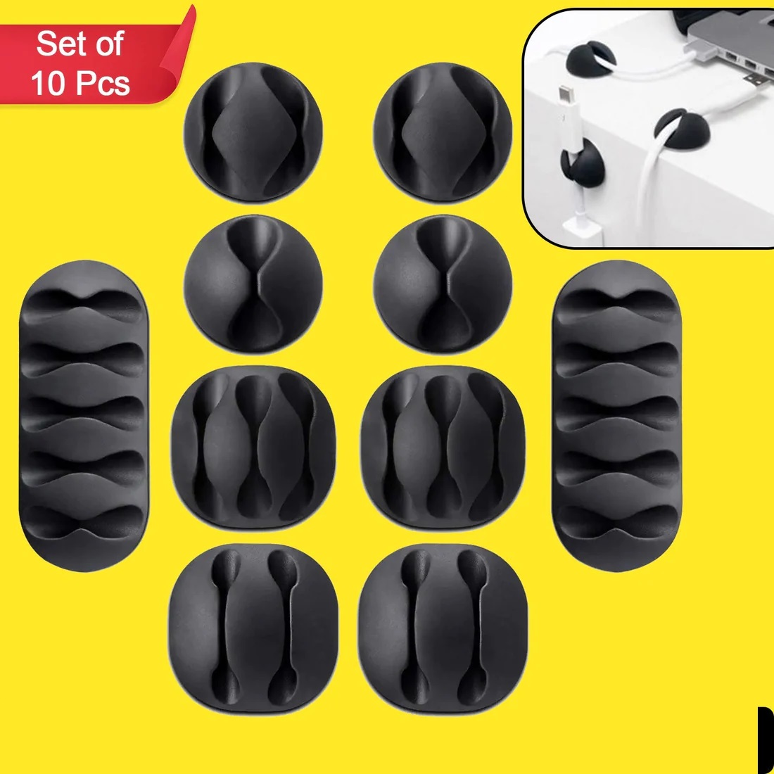 10PCS CABLE HOLDER AND SUPPORTER FOR GIVING SUPPORT AND STANCE TO ALL KIND OF CABLES.