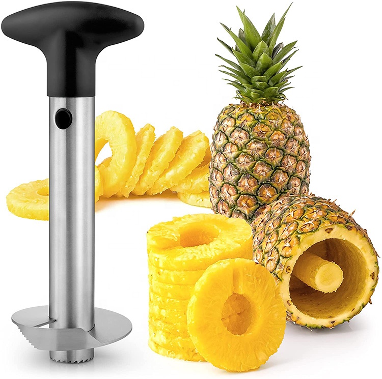 Pineapple Corer and Slicer Stainless Steel Fresh Pineapple Cutter Tool