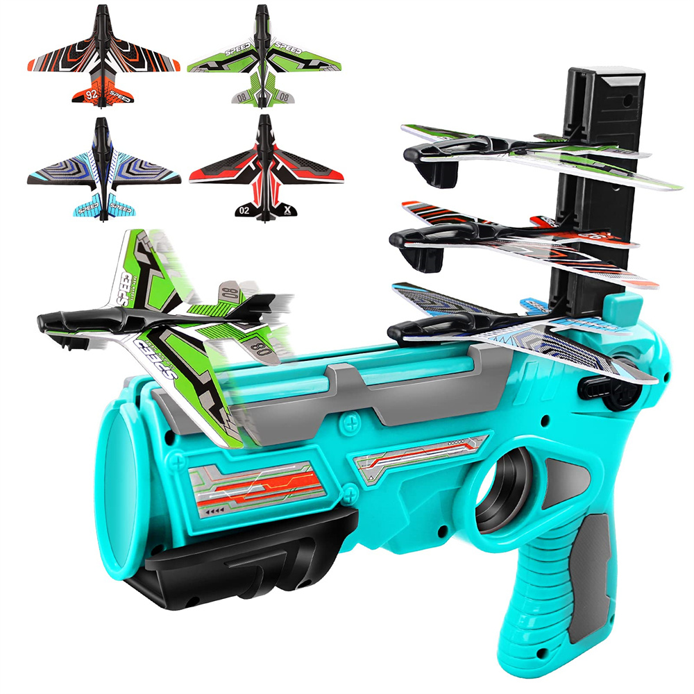 SkyStrike Ejector Foam Bubble Catapult Airplane Game Toy Gun