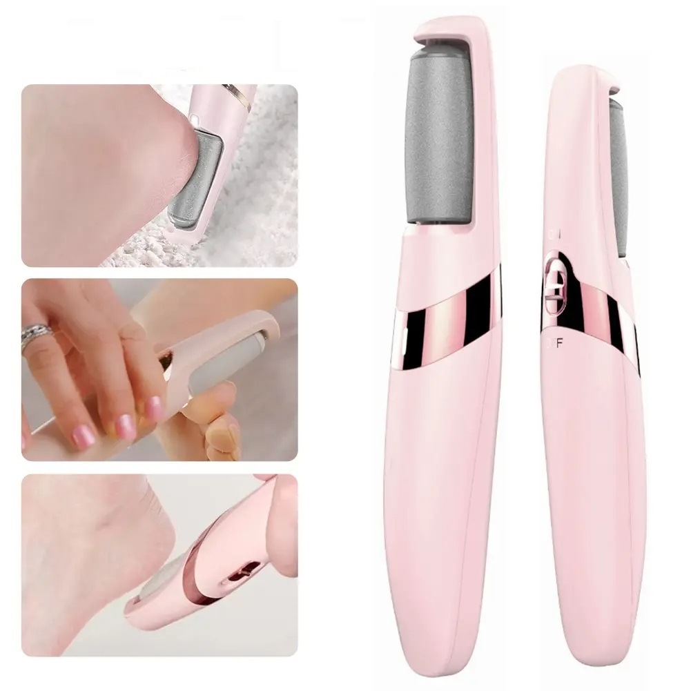 Electric Callus Remover: Rechargeable Foot File for Smooth Skin - Cordless Pedicure Tool to Remove Dry Coarse Skin, Calluses, and Corns on Heels