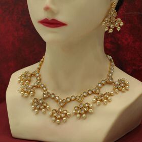 Aditya Art Jewellery -LCD STONE NECKLACE SETS