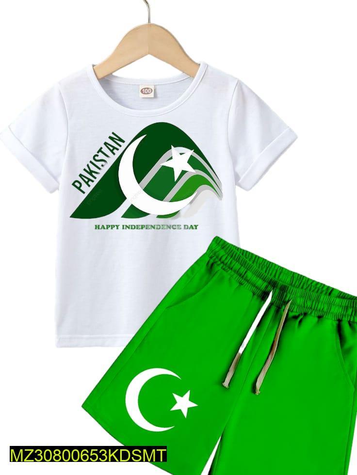 2 Pcs Boy's T-Shirt And Shorts Set
